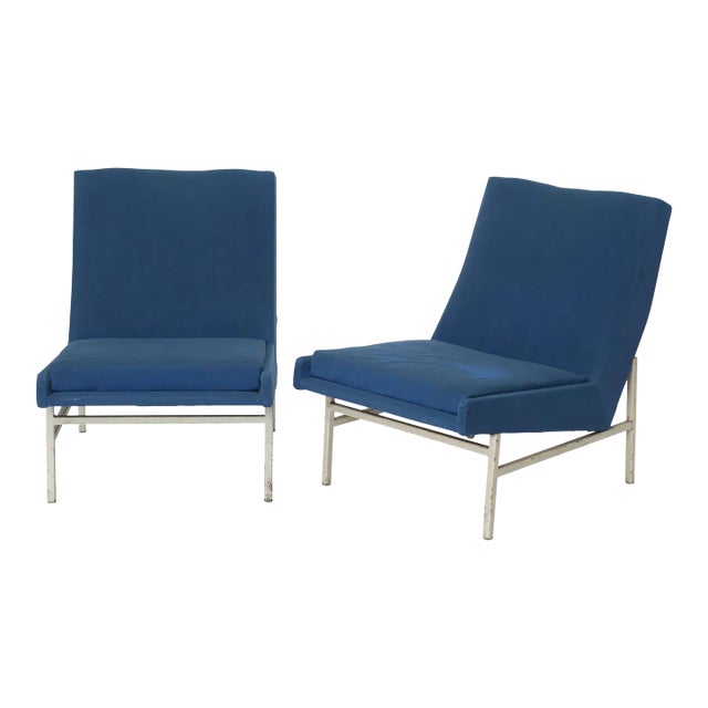 Pierre Guariche & Joseph-André Motte A.r.p. Lounge Chairs Atelier De Recherches Plastiques Ysl Knoll Pierre Berge 1950s For Sale