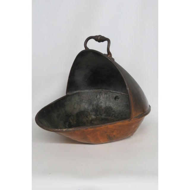 Fireside Copper Helmet Coal Bucket Flared Scuttle With Carrying Handles 5126b For Sale In Miami - Image 6 of 17