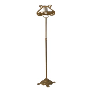 Circa Late 19th Century Victorian Brass Music Stand, England For Sale