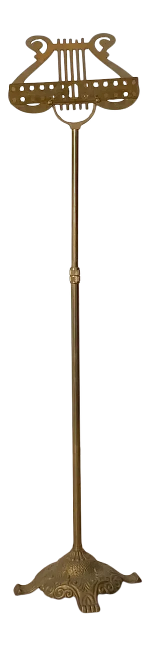 Circa Late 19th Century Victorian Brass Music Stand, England
