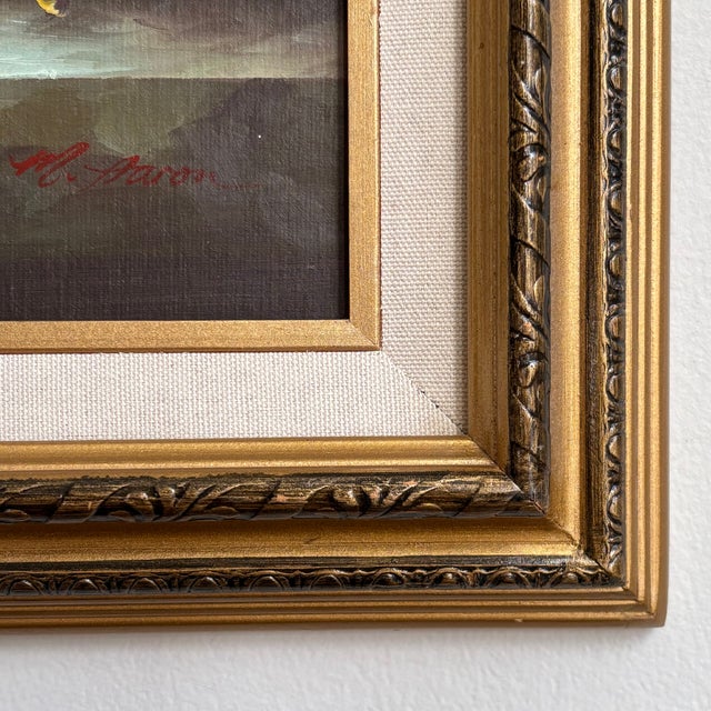 Wood Original Acrylic on Board Fruit & Wine Still Life, Framed For Sale - Image 7 of 16