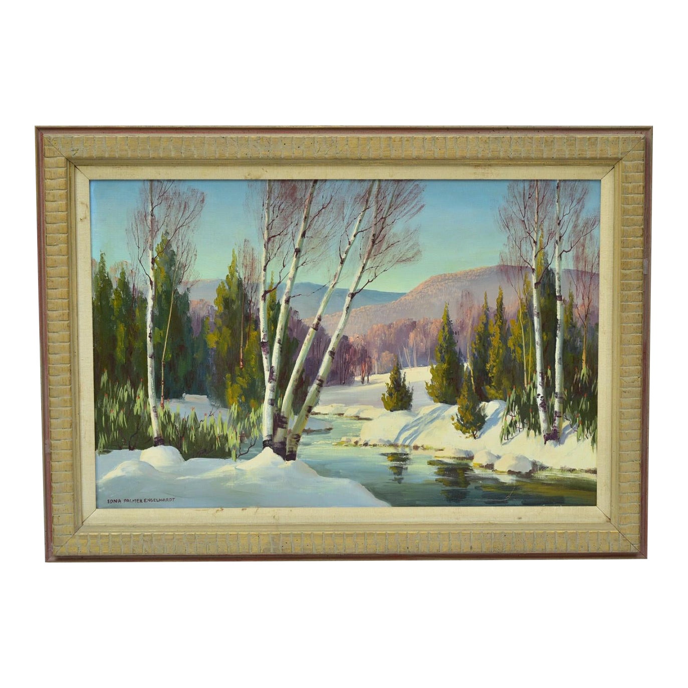 Edna Palmer Engelhardt (1897 - 1991), Winter Granduer, Circa 1940 ...
