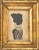 American School, Two Silhouettes, 19th century, comprising: Ezra Wood (Puffy Sleeve Artist, American, 1798-1841), lady...
