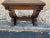 Antique American Renaissance Revival Style Trestle Base Rectangular Side Table by Kieh Furniture. For Sale - Image 9 of 11