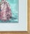 Teal Vintage 1979 Watercolor Illustration of Victorian Woman Signed Mia Tschampel For Sale - Image 8 of 12