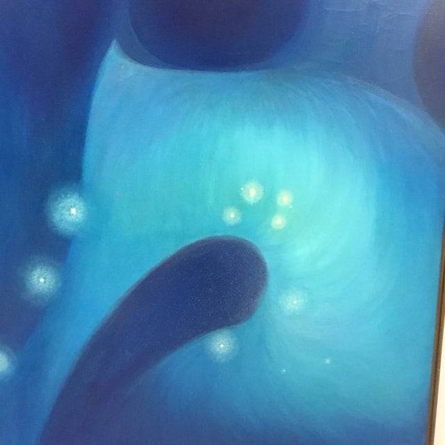 Make a statement with Fabulous and mysterious canvas by renown American artist Howard John Besnia (1921-2014). Artist and...