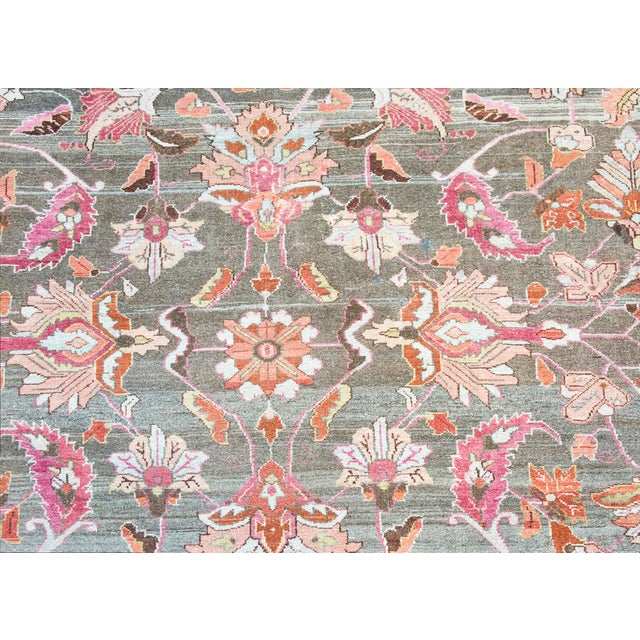 Early 20th Century Persian Mehraban Rug For Sale - Image 10 of 15
