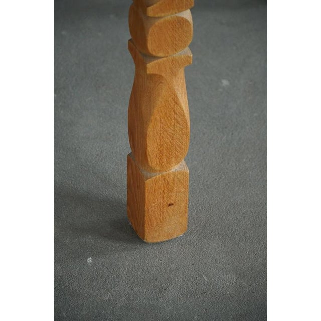 Mid-Century Modern Danish Round Extendable Oak Dining Table, 1960s For Sale - Image 14 of 18