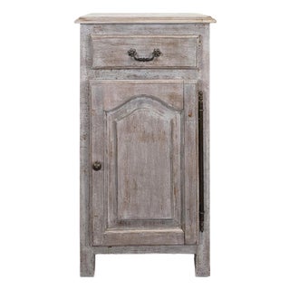 Rustic Bedside Table with Painted Details For Sale