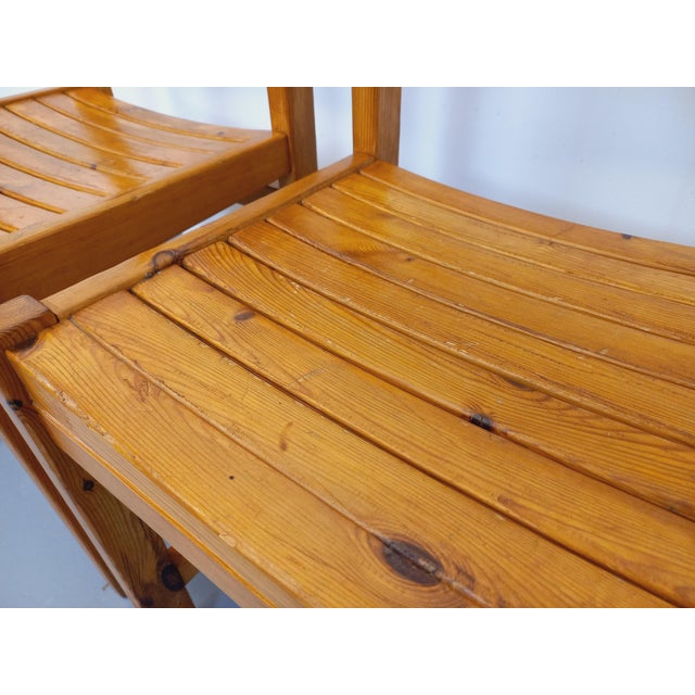 Set of Vintage Pine Chairs, 1970s For Sale - Image 11 of 15