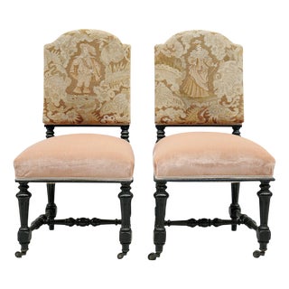 Set of Aubusson Tapestry Chairs from Monsieur & Madame For Sale