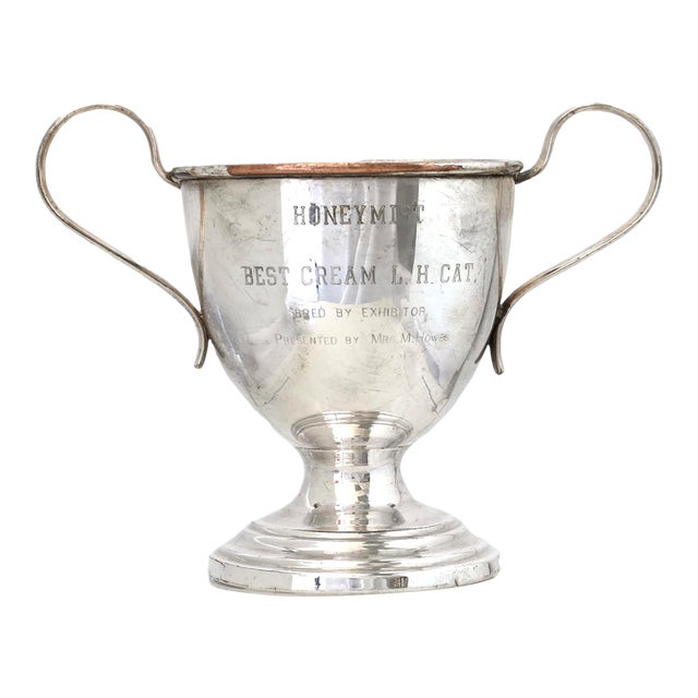 Vintage Cat Club "Best Cream Long Hair Cat" Trophy For Sale