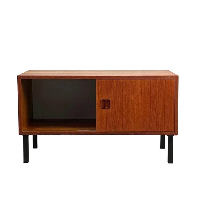 Mid-Century Modern Vintage Danish Low Cabinet For Sale - Image 3 of 6