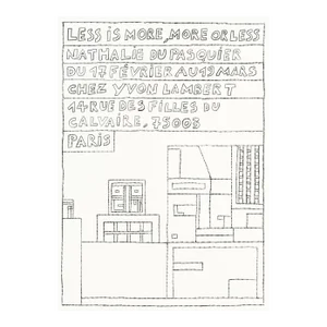 2023 Nathalie Du Pasquier Less Is More, More or Less Exhibition Poster