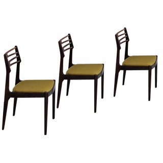 Danish Model 101 Dining Chairs by Johannes Andersen, 1960s, Set of 3 For Sale