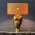 Golden Table Lamp For Sale - Image 5 of 12