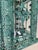 Metal 1950s Mediterranean Decorative Patina 3 Light Cluster Lanterns With Matching Chain and Canopy - Pair For Sale - Image 7 of 12