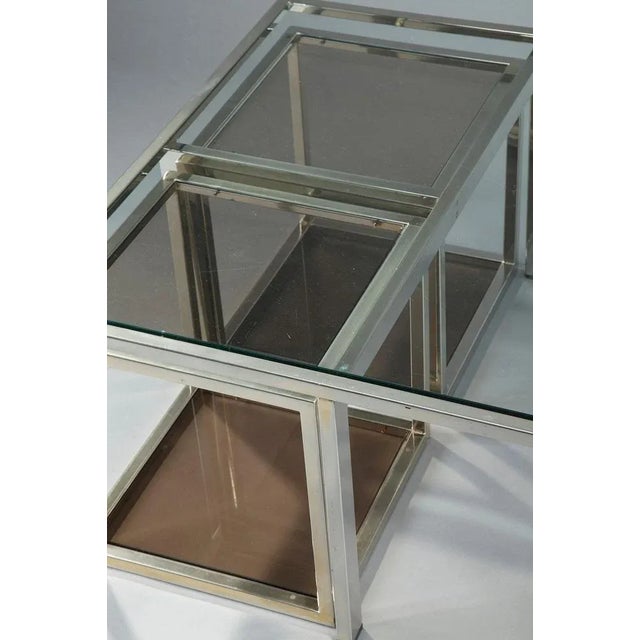 Coffee Table and 4 Removable Side Tables, Set of 5 For Sale - Image 13 of 16