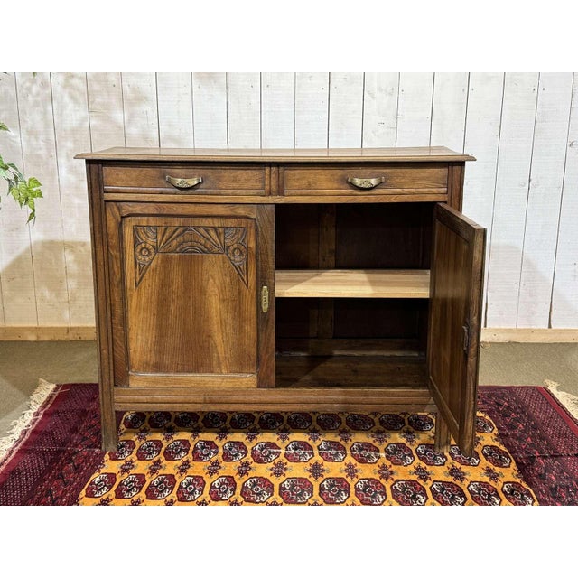 Art Deco Rustic Sideboard in Chestnut, 1930s For Sale - Image 13 of 15