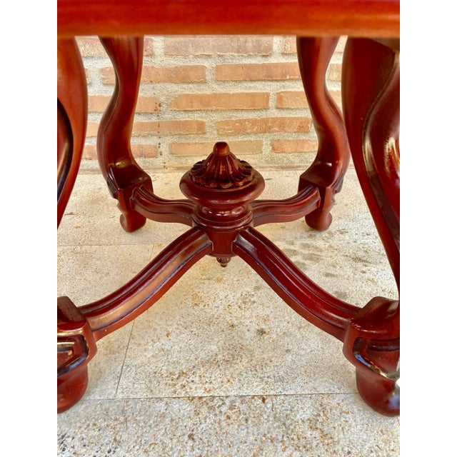Mid-Century Modern Mid-20th Century Side Table in Wood & Marble Top, 1960s For Sale - Image 3 of 6