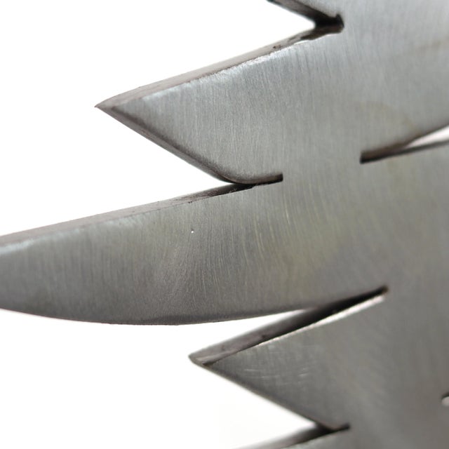 Rough Seas - Contemporary Expressive Jagged Abstract Metal Sculpture Original Artwork by Granville Beals For Sale - Image 4 of 11