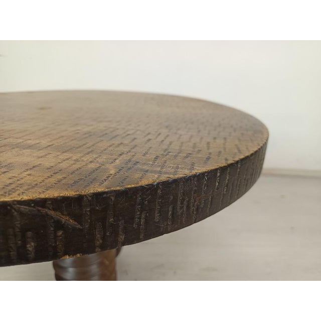 Tan Art Deco Side Table by Charles Dudouyt, 1940s For Sale - Image 8 of 18