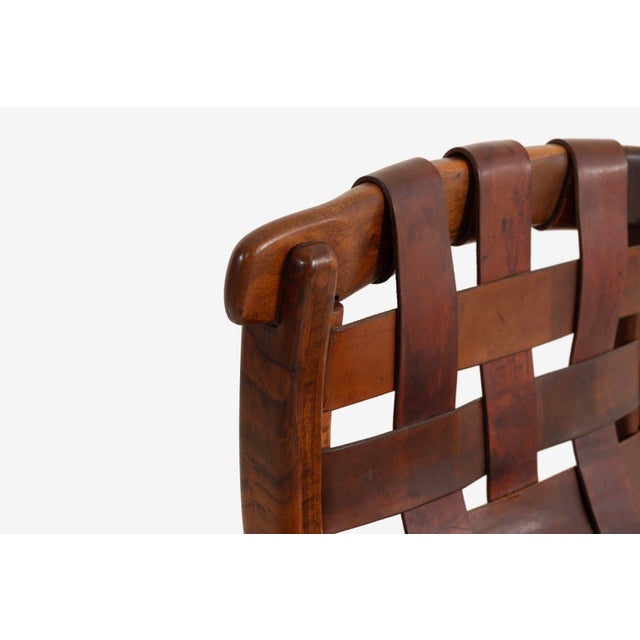 1970s 1970s California Craft Arthur Espenet Carpenter Three Leg Bar Stool in Walnut For Sale - Image 5 of 12