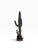 1980s Monumental 42" Martin Borja Brutalist Bronze Saguaro & Prickly Pear Cactus on Smoky Quartz Base For Sale In West Palm - Image 6 of 9