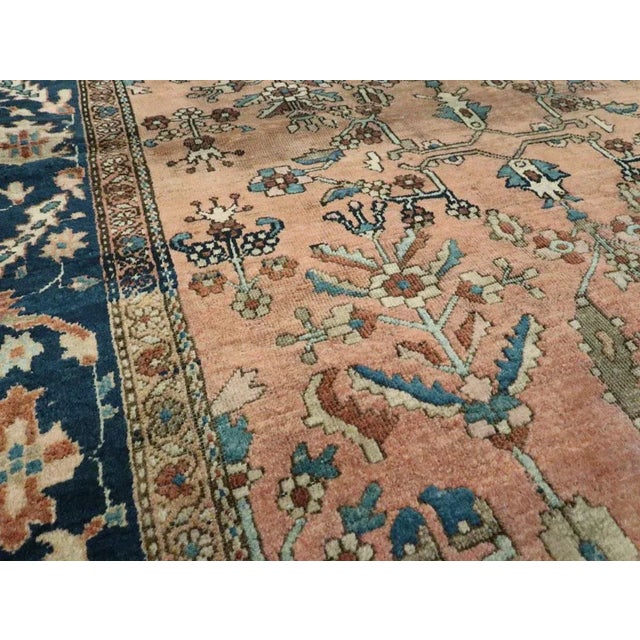 Rustic Antique Persian Sarouk Rug - 4' x 6'4" For Sale - Image 3 of 12