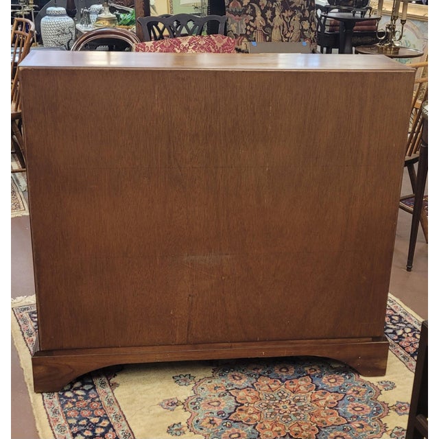 Beautiful vintage stickly solid cherry Chippendale desk. Like new condition minor scuffs in one of the interior drawers....