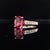 Diamond Rubellite Tourmaline Ring 3 TCW 14k Gold Certified For Sale - Image 9 of 10