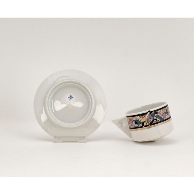 Metal Cantana Najade Designer Coffee Cup from Fürstenberg, 1980s, Set of 2 For Sale - Image 7 of 9