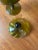 Glass Vintage Olive Green Hand Blown Empoli Compote For Sale - Image 7 of 10