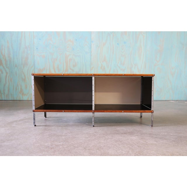 Metal 1950s 1st Gen Eames ESU100-n by Herman Miller Credenza Cabinet, Attributed For Sale - Image 7 of 16