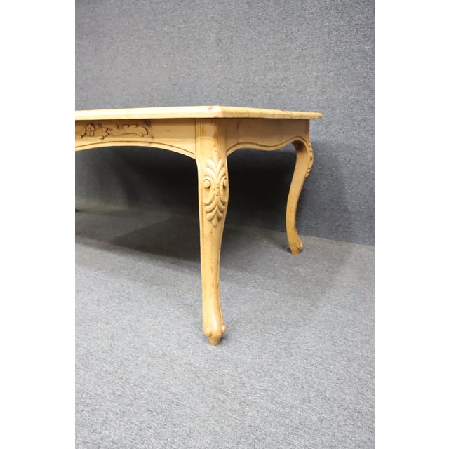 Louis XV Style Pine Farm Table For Sale - Image 4 of 11