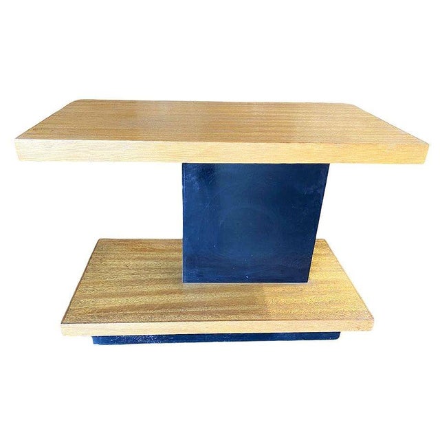 1950s 1950s Mid-Century Modern Walnut Two Tone Side Tables - A Pair For Sale - Image 5 of 7