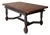 Vintage Carved Wood Extension Dining Table For Sale