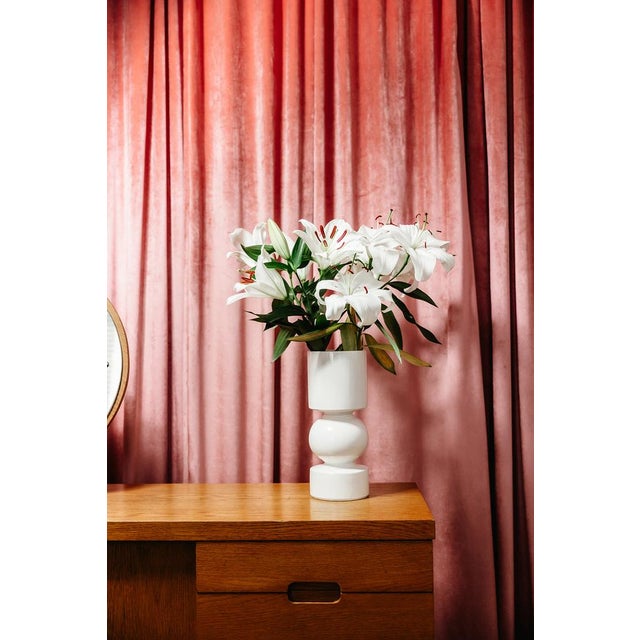 White Vase by Pino Spagnolo for Sicart, Italy, 1970s For Sale - Image 4 of 8