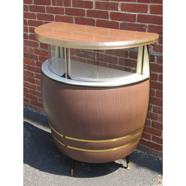 English English Retro Mid Century Kitch Barrel Bar 1950s For Sale - Image 3 of 11