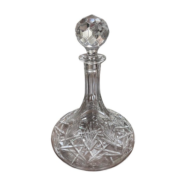 This vintage, cut crystal decanter is the perfect addition to any bar or tablescape. Ship's decanters are characterized by...
