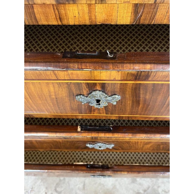 Italian Neoclassical Walnut Commode, 18th Century For Sale - Image 10 of 16