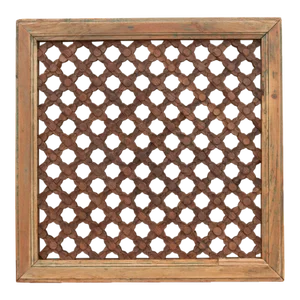 Antique Finely Carved Window Shutter