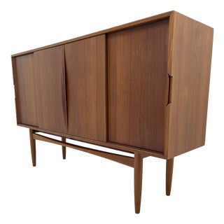 Sideboard in Teak with Sliding Doors, 1965 For Sale