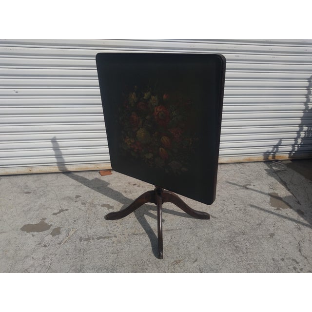 Red Early 20th Century Early 20Th Century Ferguson Pedestal Base Tilt Top Table For Sale - Image 8 of 8