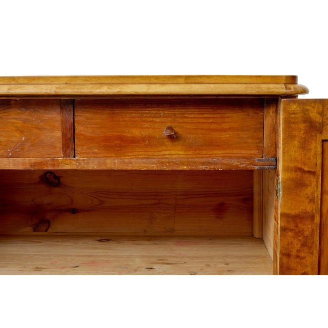 Antique Swedish Birch Fitted Cabinet For Sale - Image 5 of 11