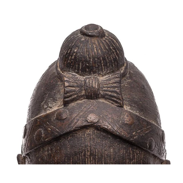 Benin Artist, Sculpture of Head, Early 1900s, Bronze For Sale - Image 6 of 12