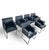 S58 Solo Chairs in Black Leather by Antonio Citterio for B&B Italia, Set of 6 For Sale - Image 10 of 17