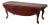 Vintage Queen Anne Style Drop Leaf Coffee Table For Sale