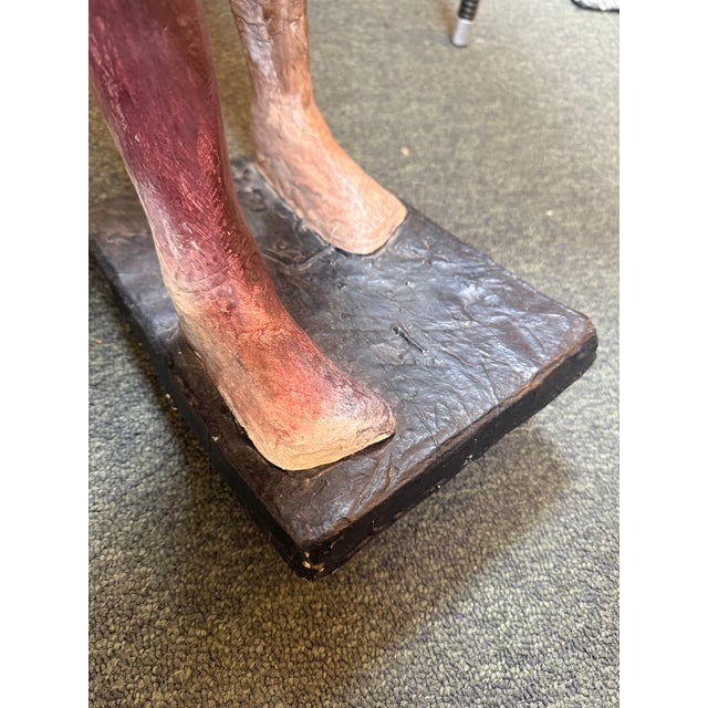 J. Charney Walking Man Ceramic Sculpture, Signed For Sale - Image 9 of 12