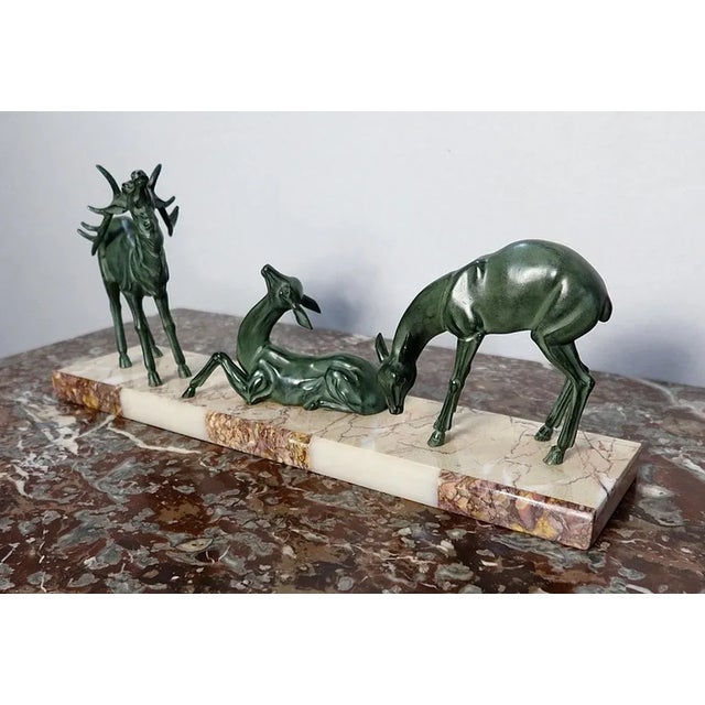 Art Deco Stag & Deer, 20th-Century For Sale - Image 3 of 18